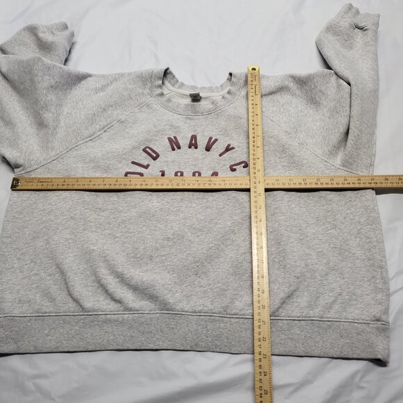 Old Navy Sweatshirt Womens XXL Crop Graphic CA 1994 Pullover Fleece Long Sleeve - Picture 9 of 12